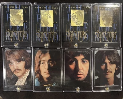 THE BEATLES.1996 Sports Time"GOLD SIGNATURE SERIES"ERROR”NO SIG+Redemption cards - Image 1 of 4