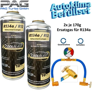 ✅ HENIOTECH ✅ Ersatz Kältemittel R134a - 650ml Befüllset für Auto Klimaanlage - Bild 1 von 10