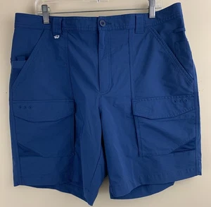 COLUMBIA PFG Men's Permit III Fishing Shorts Omni-Shade FM0275 Blue Size L - Picture 1 of 5