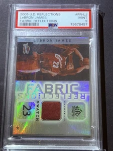 2005 Upper Deck Reflections LeBron James Game Worn Fabric Reflections PSA 9 - Picture 1 of 2