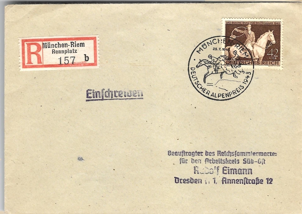 Segunda Guerra Mundial Tercer Reich alemán cubierta usada 1943 Foto 1 de 1