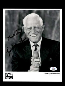 Sparky Anderson PSA DNA Signed 8x10 Photo Autograph - Picture 1 of 3