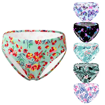 Kids Girls Briefs Workout Bottoms Holiday Underwear Surfing Underpants Ballet - Image 1 of 4