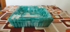 VECCHIA CERAMICA CENTROTAVOLA POSACENERE STILE VIETRI GAMBONE PROCIDA