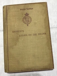 Antique Hardback Book - Dryden's Essays on the Drama, 1908, by William Strunk Jr - Picture 1 of 7