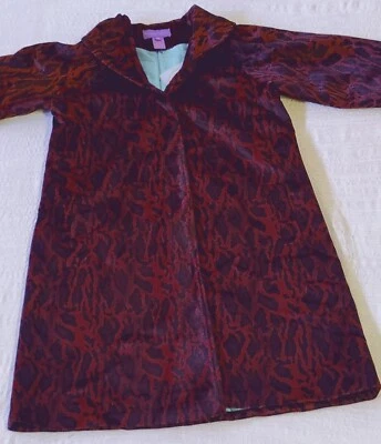 Chaqueta chaquetón xS roja colección Suzanne Somers de colección piel sintética estampado animal nueva con etiquetas Foto 1 de 4