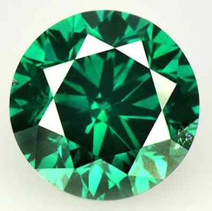 Cubic Zirconia Emerald Green Round Faceted AAA CZ Loose Stones (0.8mm - 15mm) - Picture 1 of 2