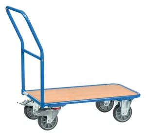 Fetra Magazinwagen Schiebebügelwagen Plattformwagen mit Griff 400 kg Traglast - Bild 1 von 2