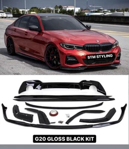 BMW 3 SERIES G20 M PERFORMANCE BODY KIT FRONT SPLITTER REAR DIFFUSER SIDE SKIRT - Picture 1 of 7