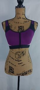 CG By Champion Zip Front women's Sports Bra Power Shape Max size XS -S AA373