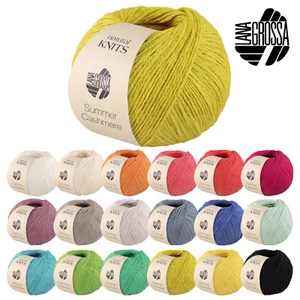Lana Grossa SUMMER CASHMERE 50 g Feines Kettengarn aus Baumwolle und Kaschmir - Bild 1 von 29