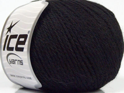 8-Skein Lot Alpaca Light Yarn light 8x50g/130m Black - Изображение 1 из 4