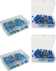400 pièces épingles à coudre bleues, 50 mm/1,97 pouces épingles tête de perle acrylique cors de tête en cristal