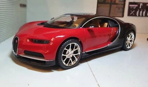 Bugatti Chiron Red W16 Supercar 1:24 Detailed Diecast Scale Model Car 31514 - Picture 1 of 16