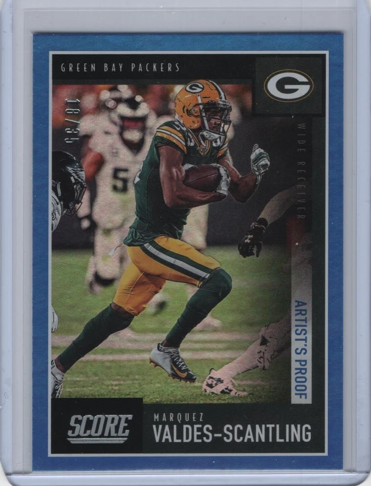 2020 Score Artist's Proof Parallel #226 Marquez Valdes-Scantling 18/35 - Image 1 of 1