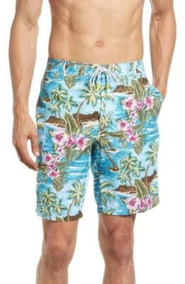 Nuevo con etiquetas Tommy Bahama Baja Hula Alta Mar Floral Board Shorts Talla Mediana ¡Precio de venta sugerido por el fabricante $90!! Foto 1 de 4