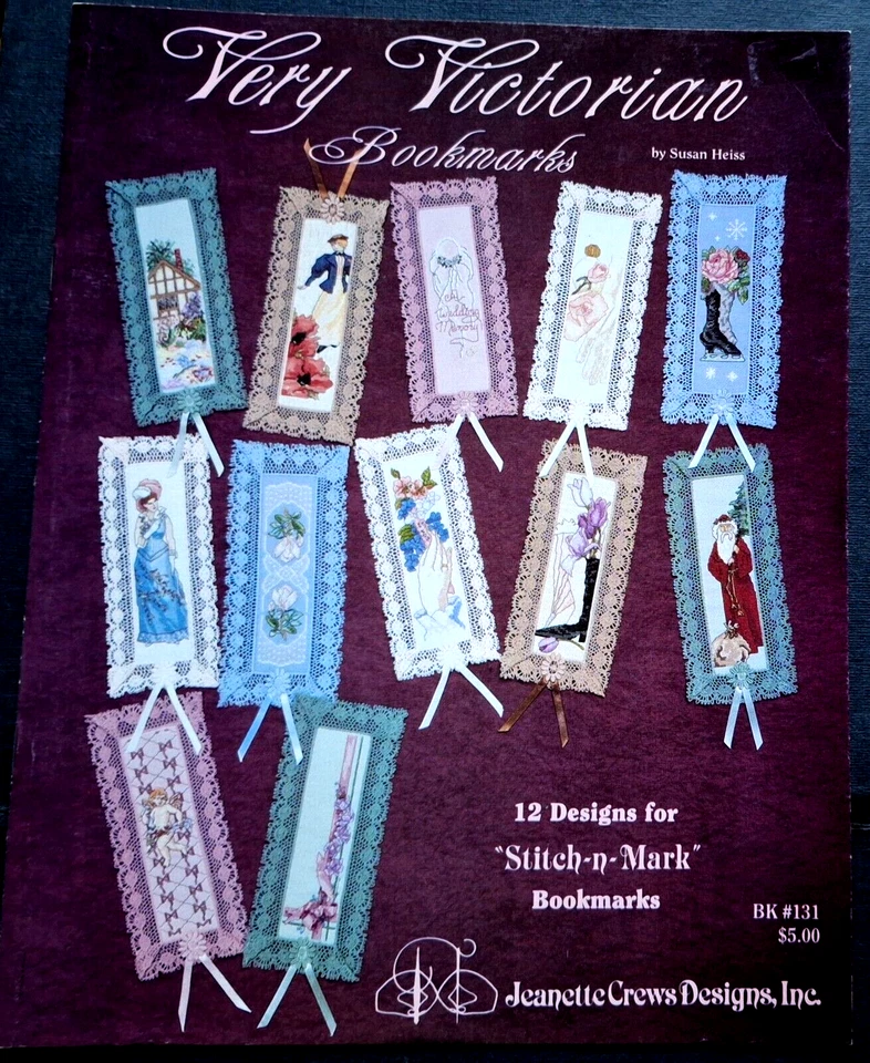 CROSS STITCH PATTERN BOOK - VERY VICTORIAN BOOKMARKS - 12 Designs LOOK! - image 1 of 1
