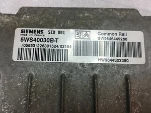 PEUGEOT 307 2.0 HDI - ECU 5WS40030B-T , SW9646449280 - Picture 1 of 2
