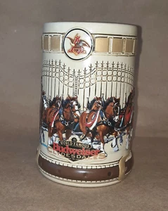 Taza de piedra de enganche Ceramarte Budweiser Clydesdales enganche arbusto cerveza - Imagen 1 de 8