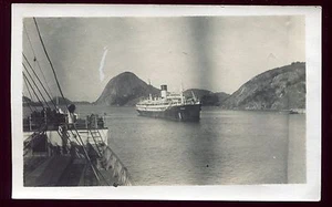 photo ancienne . bateau entrant à Vitoria . Brésil. 1926 - Imagen 1 de 2
