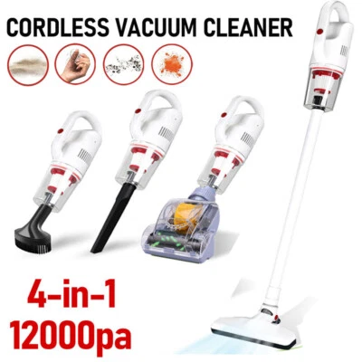 12000PA Cordless Vacuum Cleaner,4-IN-1 Stick Vacuum Cleaner w/ Powerful Suction - Image 1 of 4