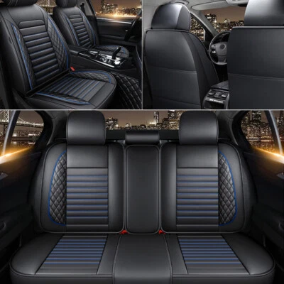Waterproof Leather Car Seat Cover Cushion Cover Full Set For Acura MDX 2001-2023 Foto 1 de 4