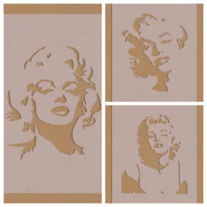 Plantilla inspirada en Marilyn Monroe celebridad A6 A5 A4 A3 arte pop pared - Imagen 1 de 4