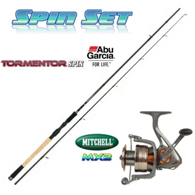 MITCHELL + SÄNGER Spin Set Zander Hecht ABU GARCIA Tormentor 272 20-60g + Mitchell MX2 4000