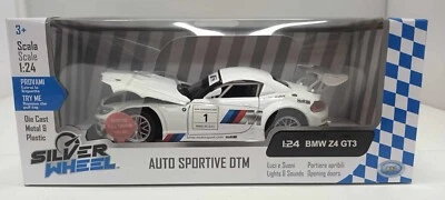 BMW Z4 GT3 Silver Wheel Auto Sportive DTM 1:24 Nuovo 1/24 - Immagine 1 di 4