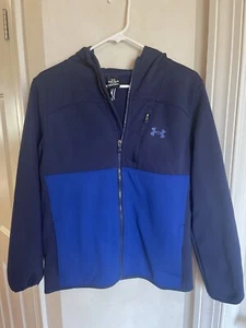 Under Armour Boys' Sim Softshell Jacket Water-Resistant Youth LG Team Royal - Picture 1 of 5