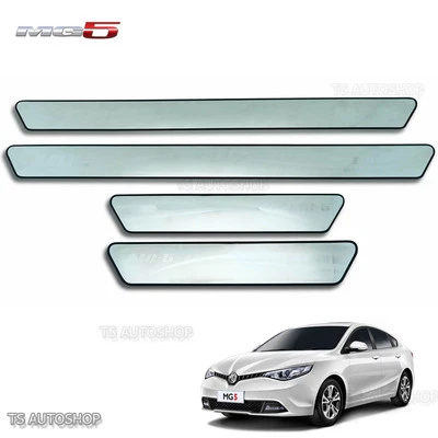 Stainless Steel Scuff Plate Sill 4 Dr Protect Cover For MG5 MG 5 Sedan 2015 2016 Foto 1 de 4