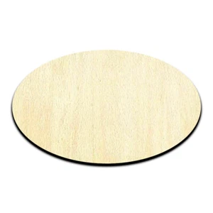 Oval Laser Cut Out Unfinished Wood Shape Craft Supply - Picture 1 of 6