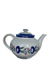 Designpac Blue Floral Stoneware Four Cup Tea Pot - Picture 1 of 1