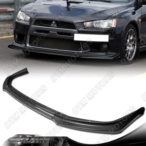 Alerón labial frontal de fibra de carbono para 08-15 Mits.EVO X 10 Evolution R-Style - Imagen 1 de 5