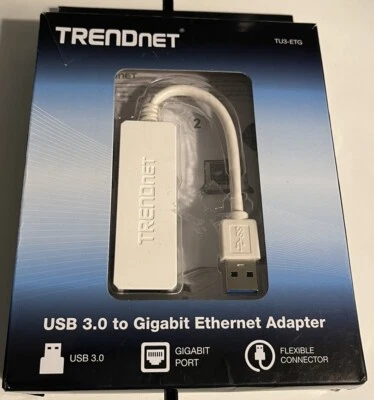 TRENDNET TU3-ETG USB 3.0 TO GIGABIT ETHERNET ADAPTER     A2-4 - Image 1 of 4