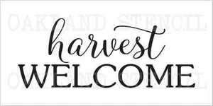 Fall STENCIL**harvest Welcome** for Signs Canvas Pillows Chalkboard Thanksgiving - Picture 1 of 1