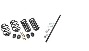 C10 Lowering Springs 1963-72 Lowering Kit 2" Front 4" Rear Drop Springs Trac Bar - Picture 1 of 12