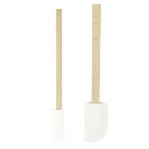 SOHFA Teigschaber aus Holz mit Kunststoff-Aufsatz Teigspachtel Schaber Spartel - Bild 1 von 6