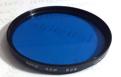 Hoya 82mm 80B 80 B Color Conversion Glass Lens Filter 82 mm 80-B Japan Original  - Image 1 of 4
