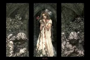 VICTORIA FRANCES ~ ANGELS TRIPTYCH 24x36 POSTER ART NUOVO/ROTOLATO! - Foto 1 di 1
