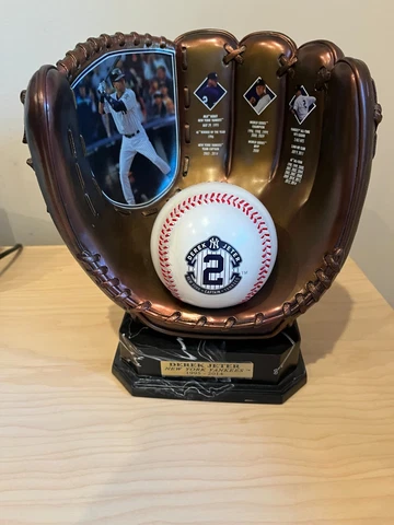 Derek Jeter Cold-Cast Bronze Glove Tribute Sculpture Limited Edition Collectable Cover