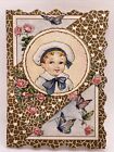 Vintage Whitney Made Valentines Day Card Nautical Boy In Sailor Outfit CUTE