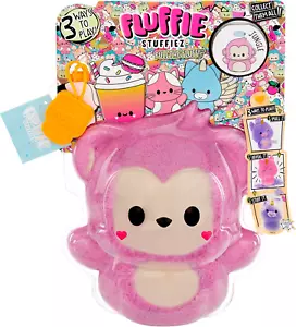Fluffie Stuffiez Monkey Small Collectible Plush Surprise Reveal Unboxing New Toy - Picture 1 of 6