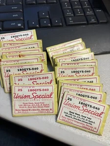 Vintage Union Special Sewing Machine Needles 180GYS-040 Packs of 25 - Picture 1 of 2
