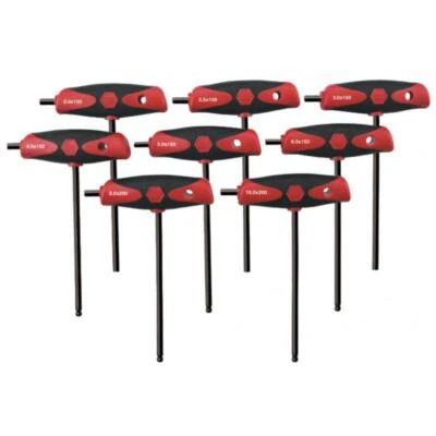 Wiha Tools 33496 8 Piece SoftGrip Hex Metric T-Handle Set - Image 1 of 4