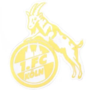 1. FC Köln Aufkleber - Logo gold - 8 cm Autoaufkleber Sticker - Bild 1 von 1