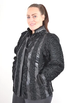 US5183 JAQUETA DE PELE DE CORDEIRO PERSA REAL RANCHO CORDEIRO PERSA TAMANHO L - JAQUETA PERSA - Imagem 1 de 4