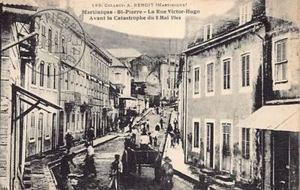 Martinique - SAINT-PIERRE - La rue Victor Hugo avant la catastrophe - Ed. A. Ben - Bild 1 von 2