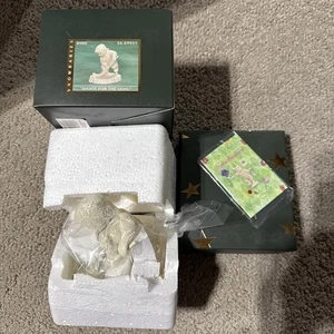 New! DEPT 56 SNOWBABIES Figurine “SHOOT FOR THE GOAL” Hockey Starlight Games - Picture 1 of 10