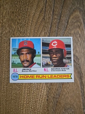1979 TOPPS BASEBALL SET BREAK 2 HOME RUN LEADERS NM-MT Rice & Foster  79TB - Image 1 of 2